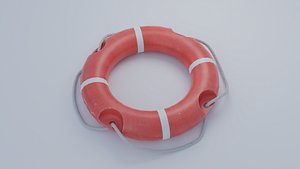 Life Preserver Tube Low-poly 3D model