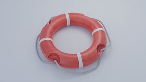 Life Preserver Tube Low-poly