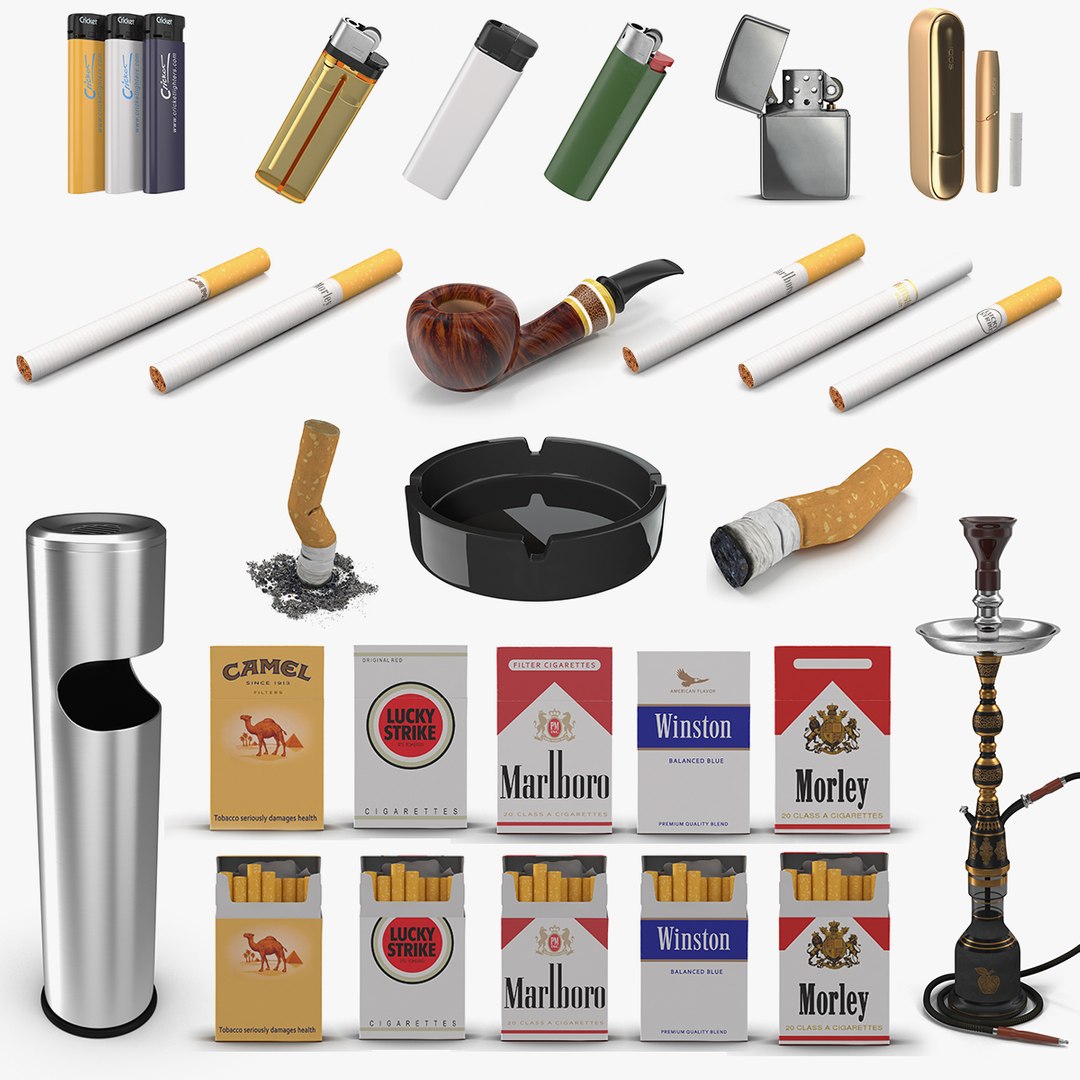 Smoking Collection 4 3D model preview
