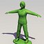 3d max female toy soldier