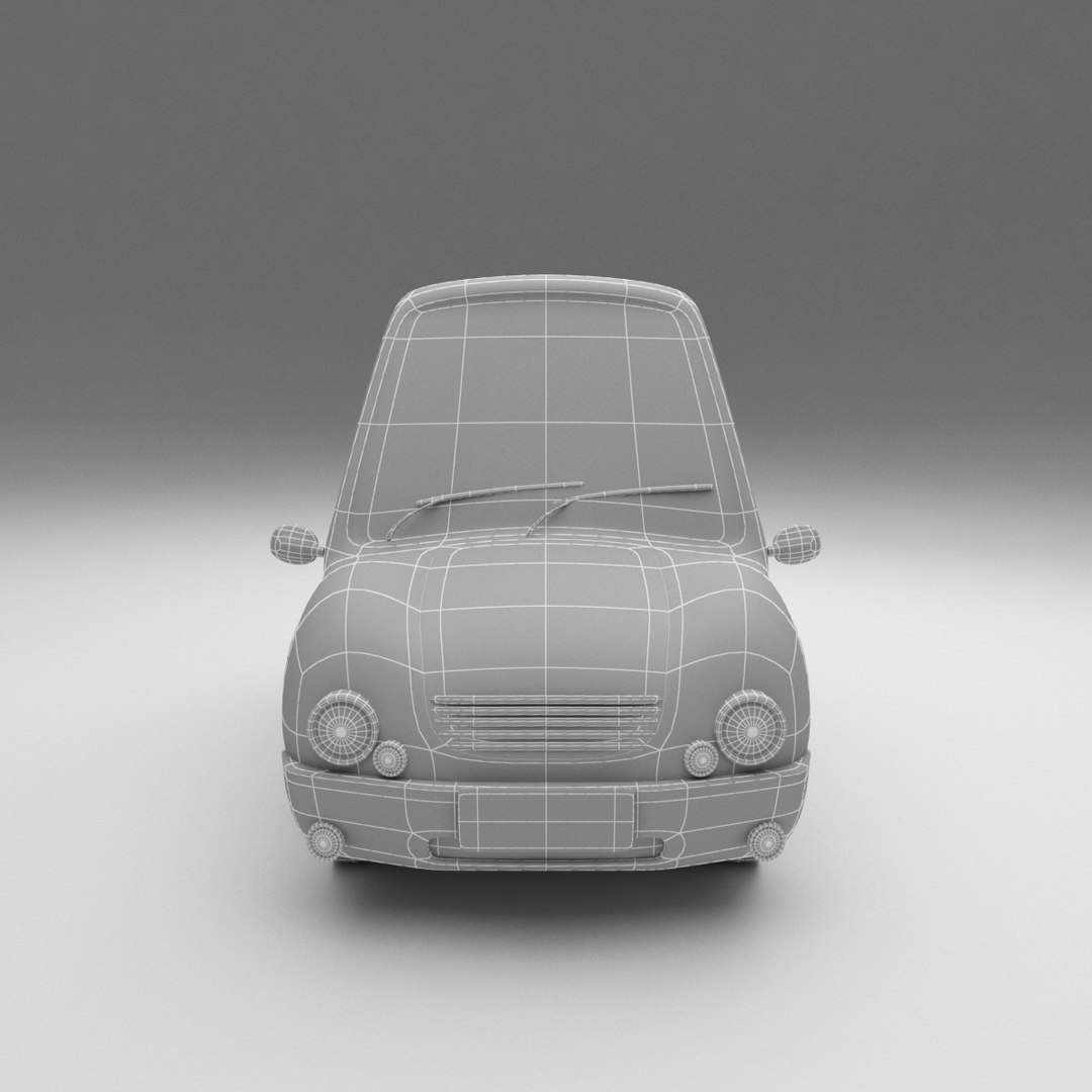 3D Cartoon Car Model - TurboSquid 1539896