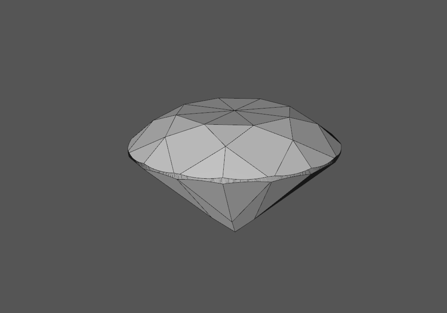 Ideal Cut Diamond 3d Model