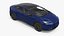Hybrid Liftback Sedan Blue 3D model