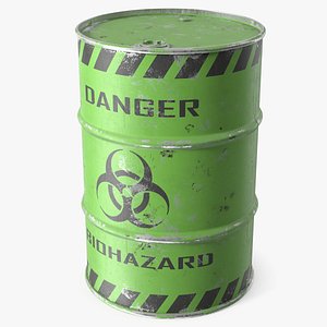 Biohazard Storage Barrel Green Old model