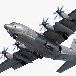 3D C-130J Combat King II Lockheed Martin with 2K PBR Textures