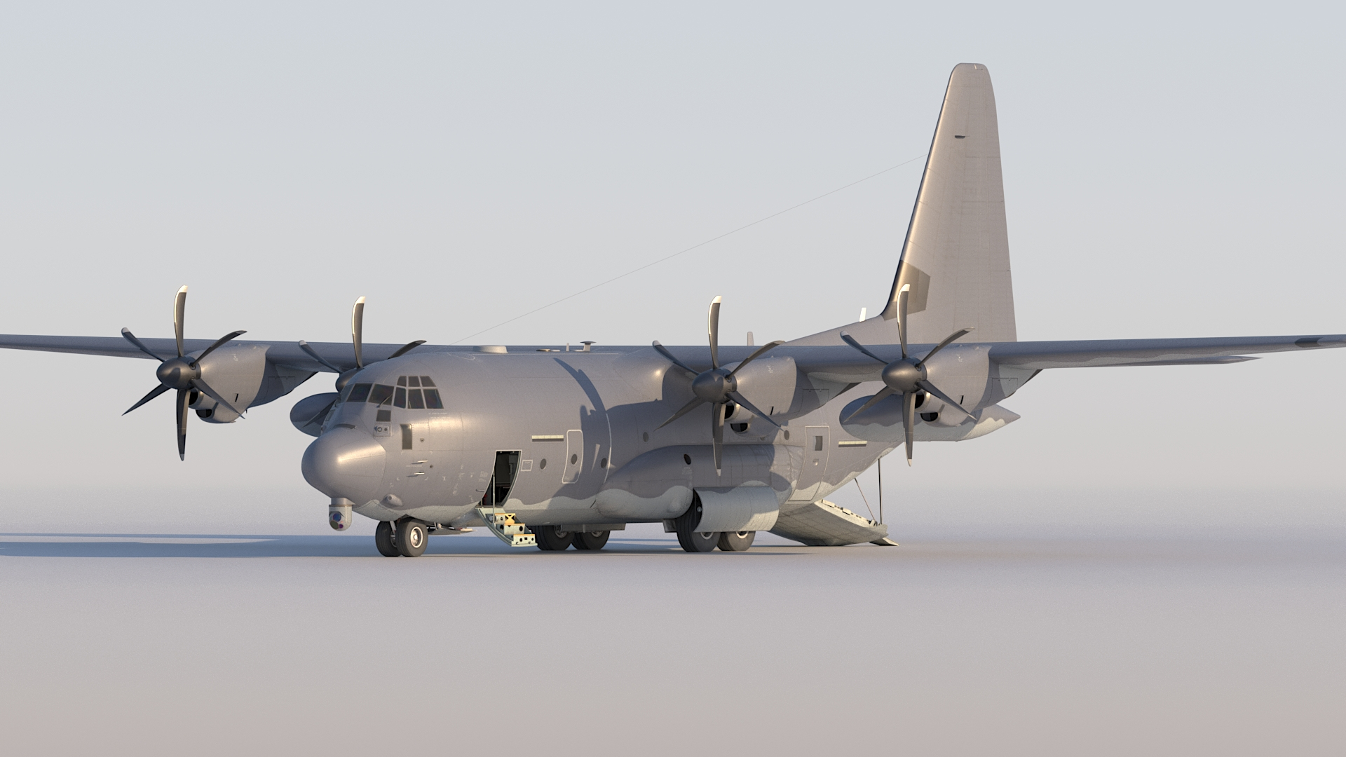 3D C-130J Combat King II Lockheed Martin With 2K PBR Textures ...