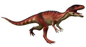 Magnosaurus Dinosaur Jurassic Animal model