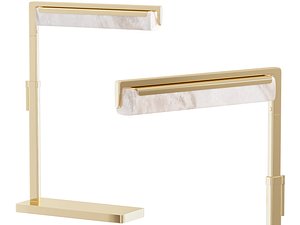 Audubon Alabaster Task Table Lamp