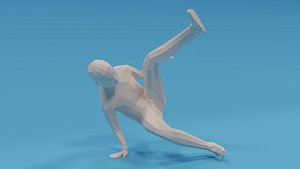 3D break dance kid model