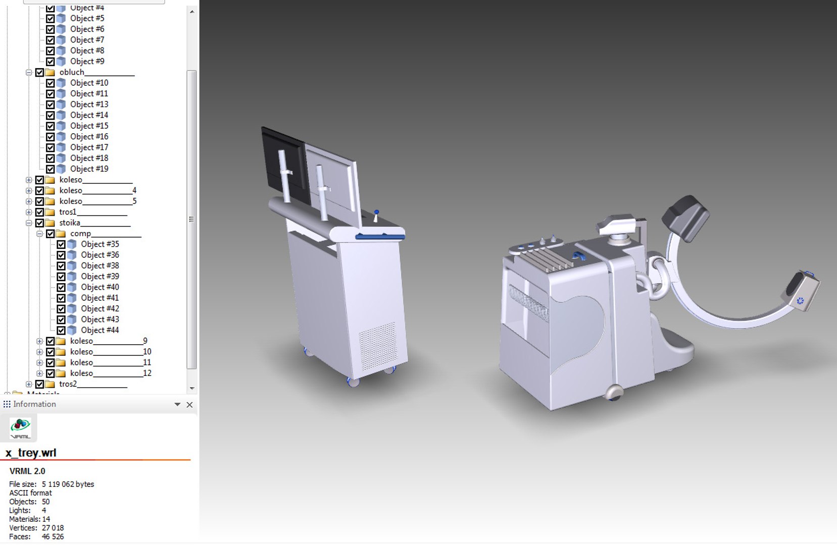 Apparatus Roentgen X-ray 3D Model - TurboSquid 1196579