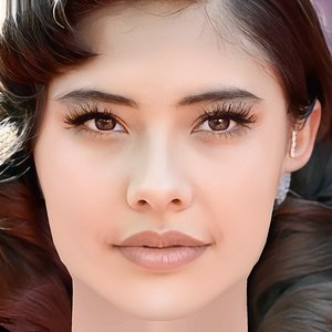 Xochitl Gomez Head - No Hair - Low poly head for game 3D model