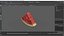 Triangular Watermelon Slice with Seeds