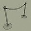 que line velvet rope 3d model