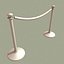 que line velvet rope 3d model