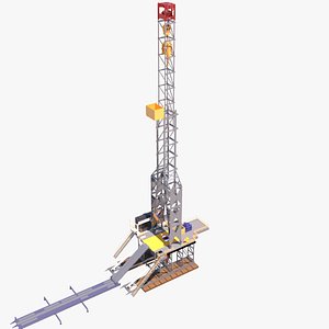 3d Model On-Shore Drilling Rig