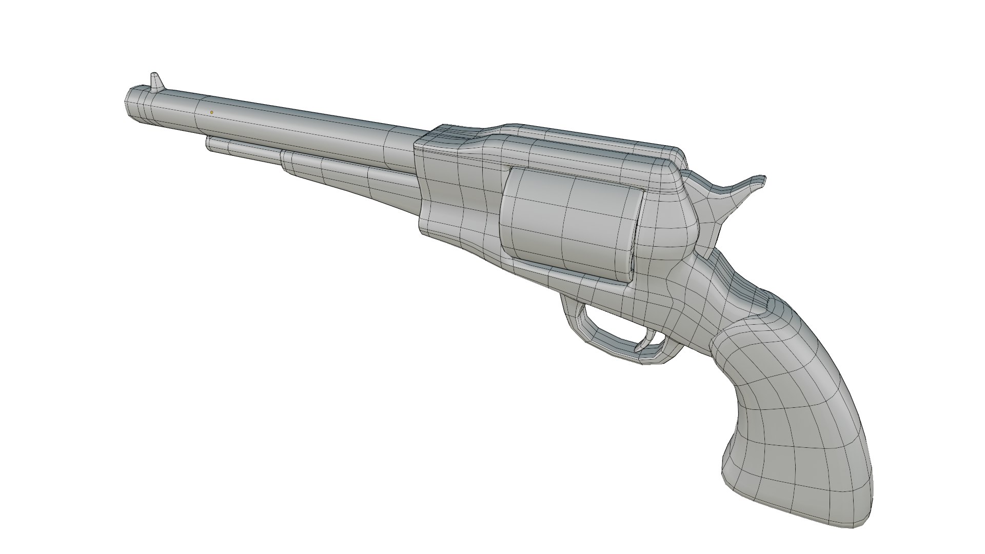Lowpoly Revolver 3D Model - TurboSquid 2054921
