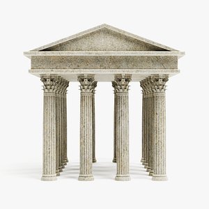 corinthian temple 3D