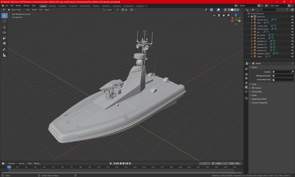 수호자 무인수상정 USV 3D 모델 - TurboSquid 2229924
