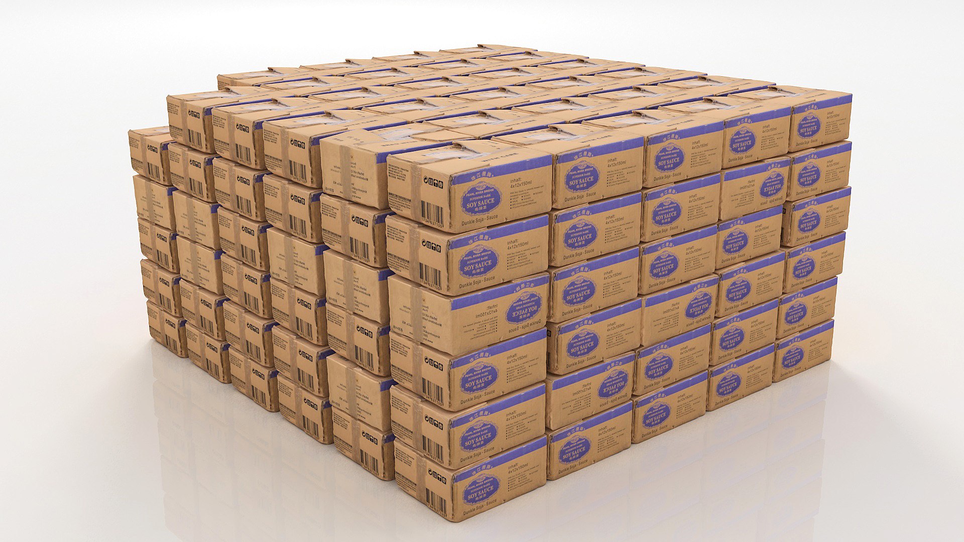 scanned packed 3d model