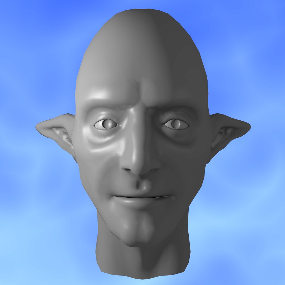 Elf Head 3D Model - TurboSquid 1252722