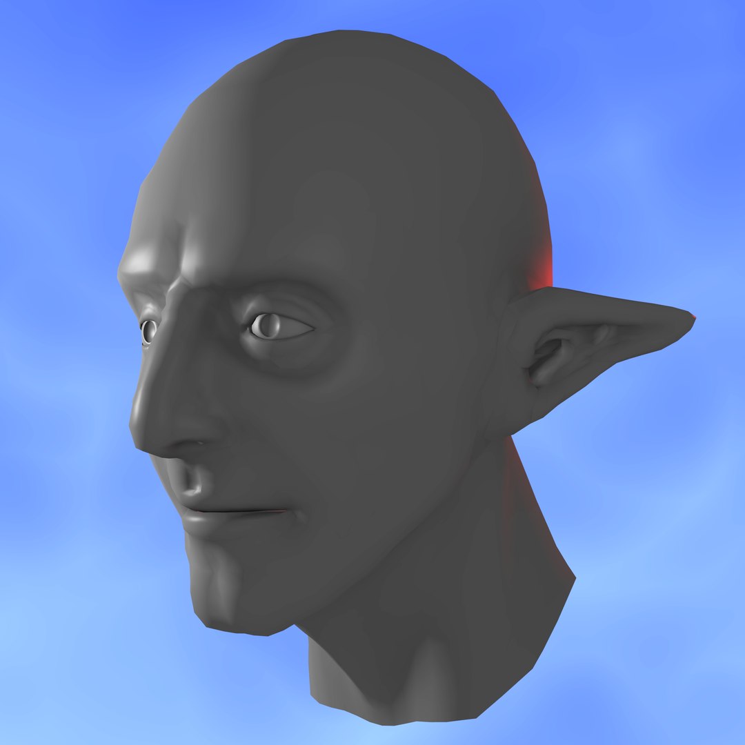 Elf Head 3D Model - TurboSquid 1252722