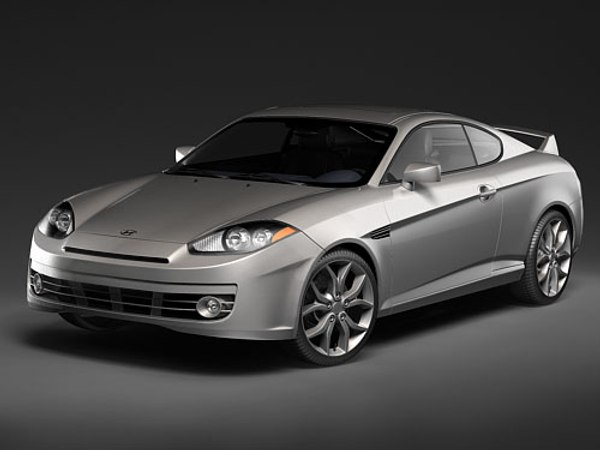 hyundai coupe tiburon 2008 3d model