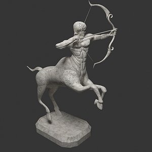 3D model Sagitarius Zodiac statue 3D