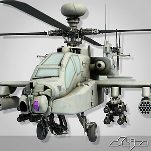 apache helicopter 3d model