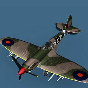 3D Supermarine Spitfire Mk5C V03 RAF