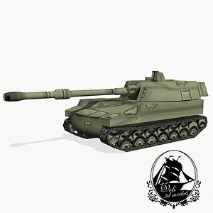 3d model m109 artillery
