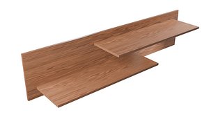 Wall bookshelf Wooden