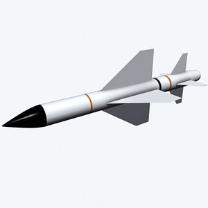 military rocket barak 3d model