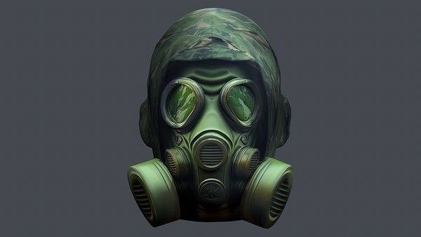 Modello 3D Maschera antigas 3D casco militare da combattimento soldato  armatura scifi fantasy - TurboSquid 2057827