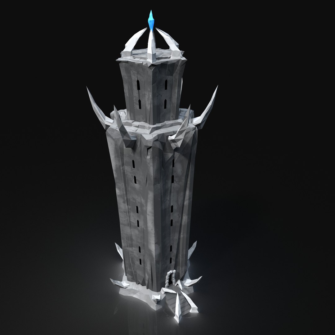 Stylised Wizard Tower 3d Model Turbosquid 1507835