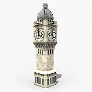3d model clock tower