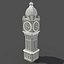 3d model clock tower