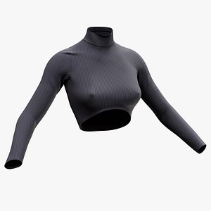 Womens Terrorist Top - Middle - Low Poly
