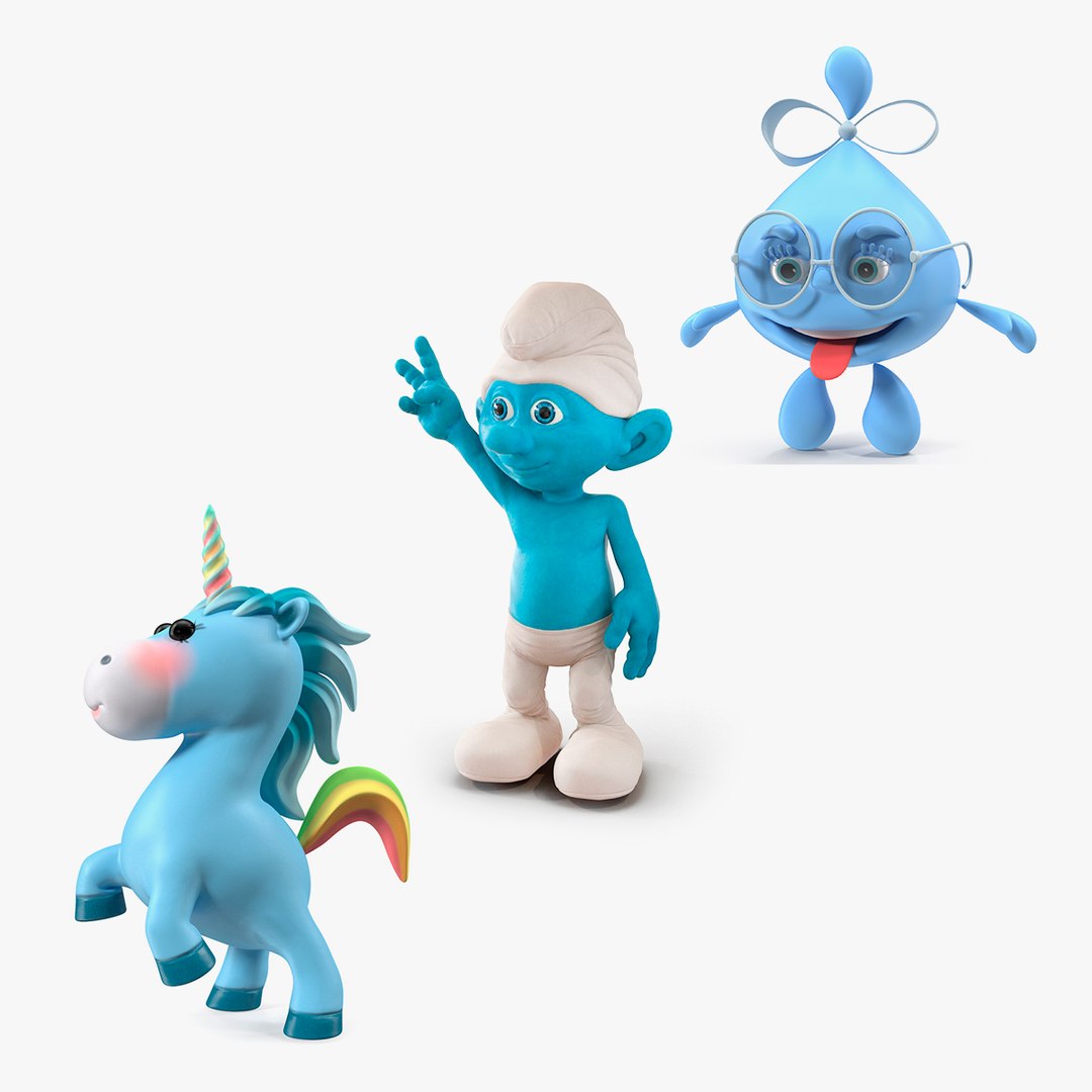 Cartoon Characters Collection 13 3D model preview