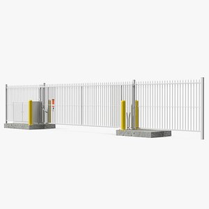 Auto Gate System Vertical Pivot White