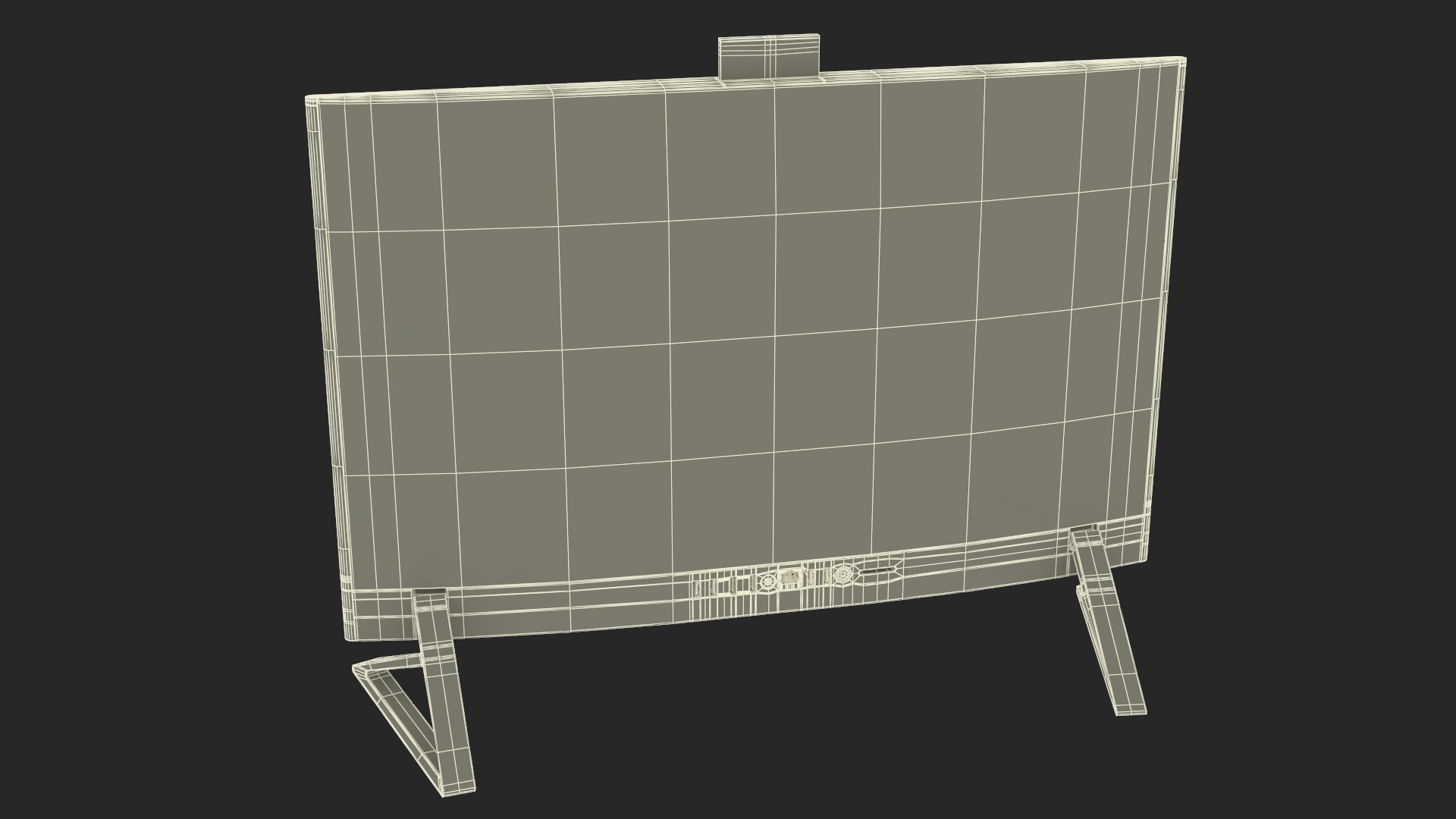 3D Model Monoblock With Abstract Wallpaper Black - TurboSquid 2241956