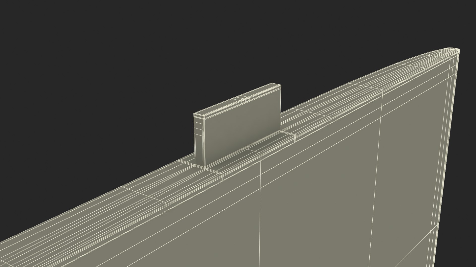 3D Model Monoblock With Abstract Wallpaper Black - TurboSquid 2241956