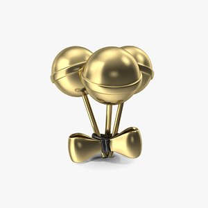 Lollipop Symbol Gold 3D model