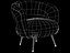 Laurel lounge chair pascal rose by Kelly Wearstler