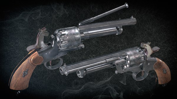 modelo 3d Revólver LeMat - TurboSquid 1627083