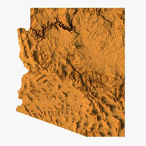 3D State of Arizona 3D print model model