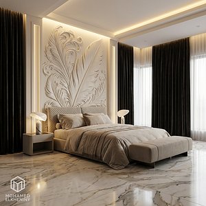 modern panel wall decor set relief stl mural CNC 279