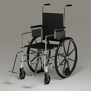 3d wheelchair wheel chair