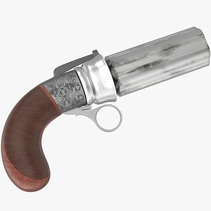 Pepperbox (six-shot flintlock) Pistol