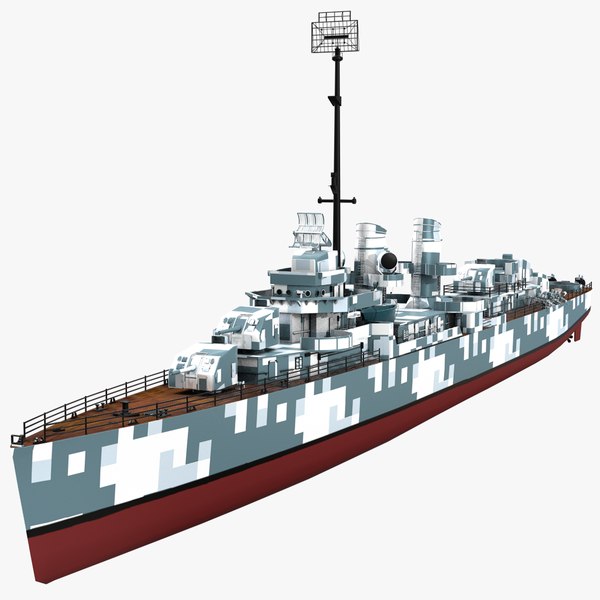 fletcher class destroyers fletcher-class 3D model