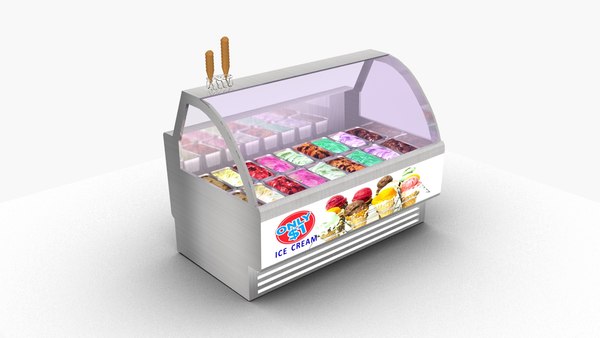 Ice cream freezer 3D model - TurboSquid 1699306